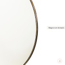 Espejo Karantina 60cm - Negro con dorado