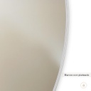 Espejo Karantina 70cm - Blanco con plateado