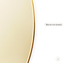 Espejo Karantina 140cm - Blanco con dorado