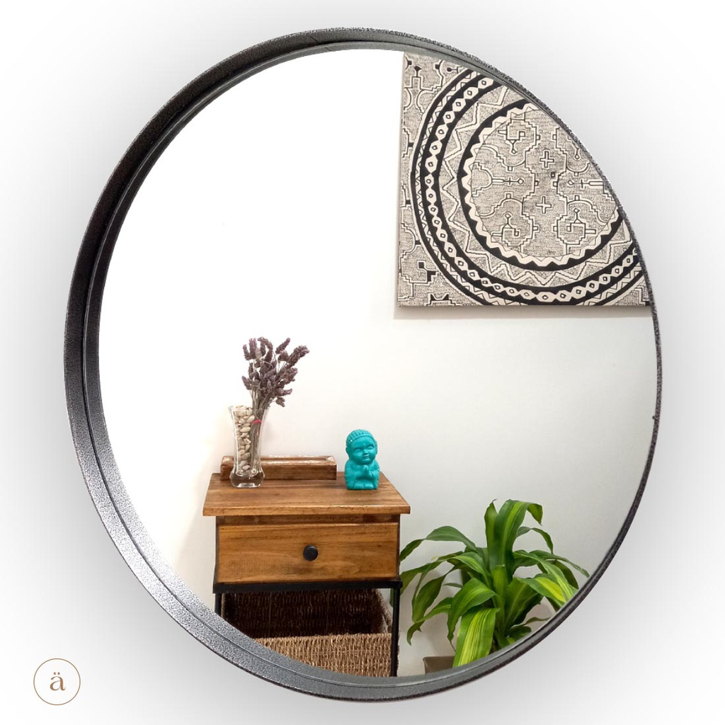 Espejo Kalici Colores Premium 70cm - Plata viejo