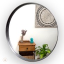 Espejo Kalici Colores Premium 70cm - Plata viejo