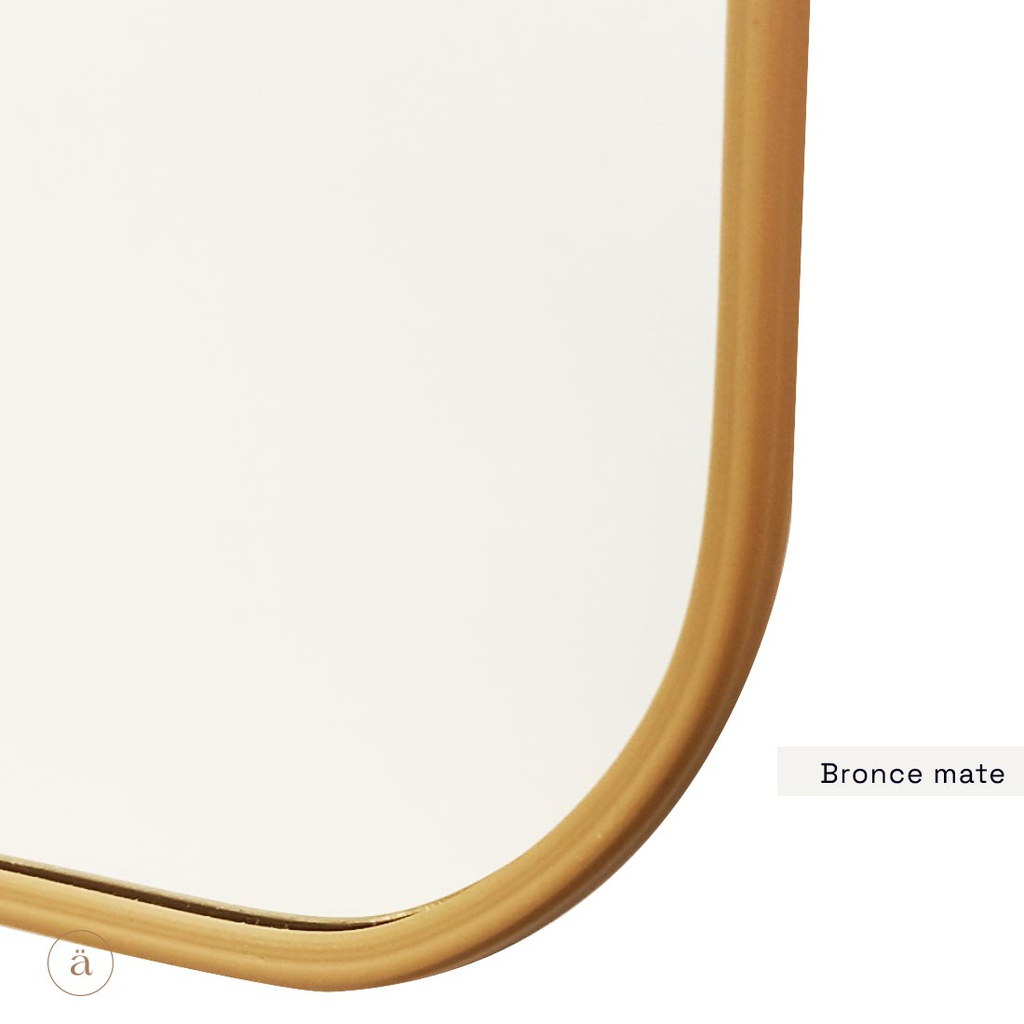 Espejo Winkel 50x80cm - Bronce mate